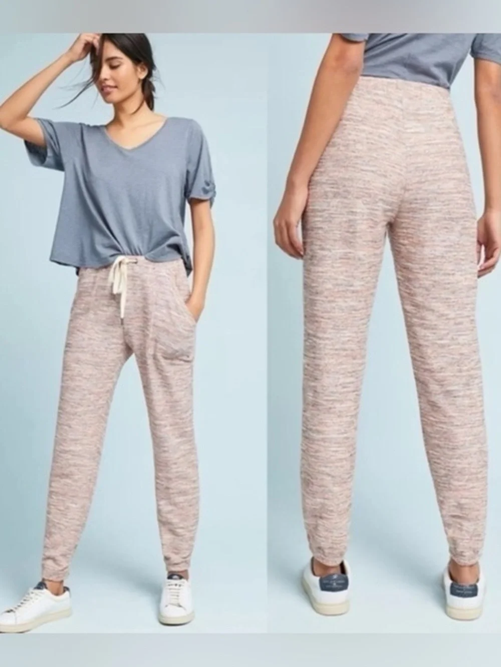 Anthropologie Saturday Sunday Cindy Joggers Drawstring Waist Pockets Size Small